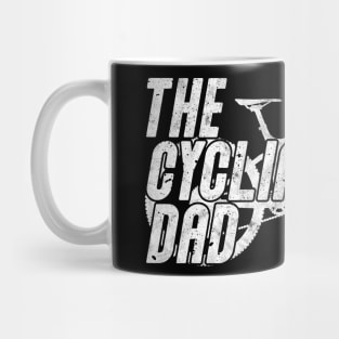 cycling dad father cyclist mountain bike gift mtb bycicle Mug